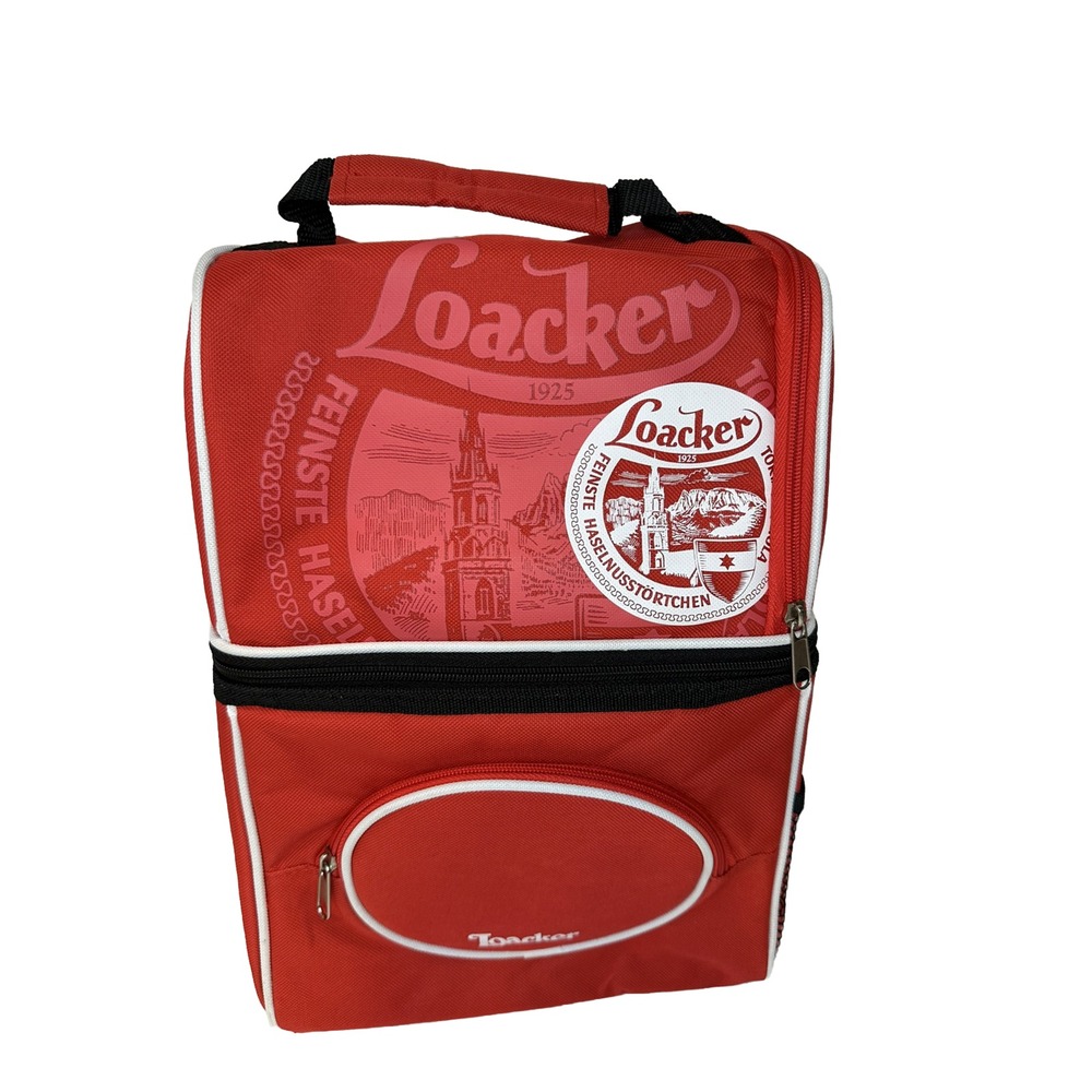 Loacker Wafer Cookie Red White Cooler Bag RARE Promo Item